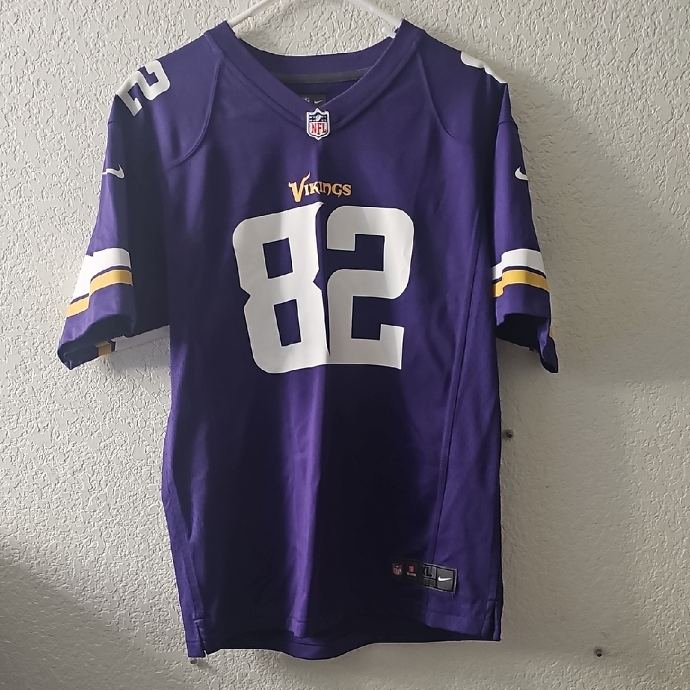 Nike Minnesota Vikings Kyle Rudolph Number 82 On Field Purple Jersey Women Sz XL
